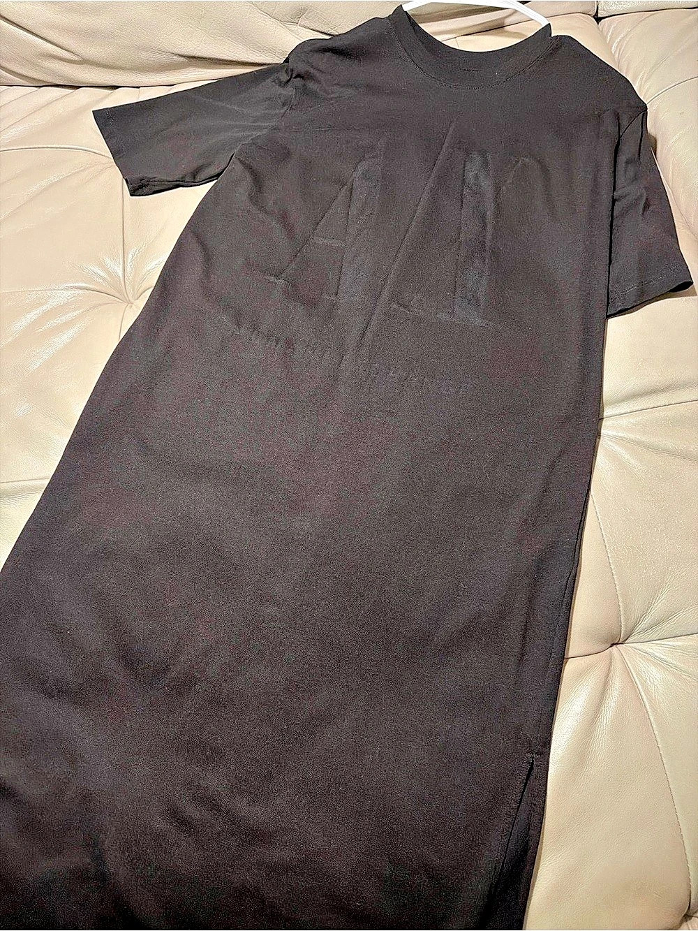 Armani Exchange Icon Period T-Shirt Dress Black